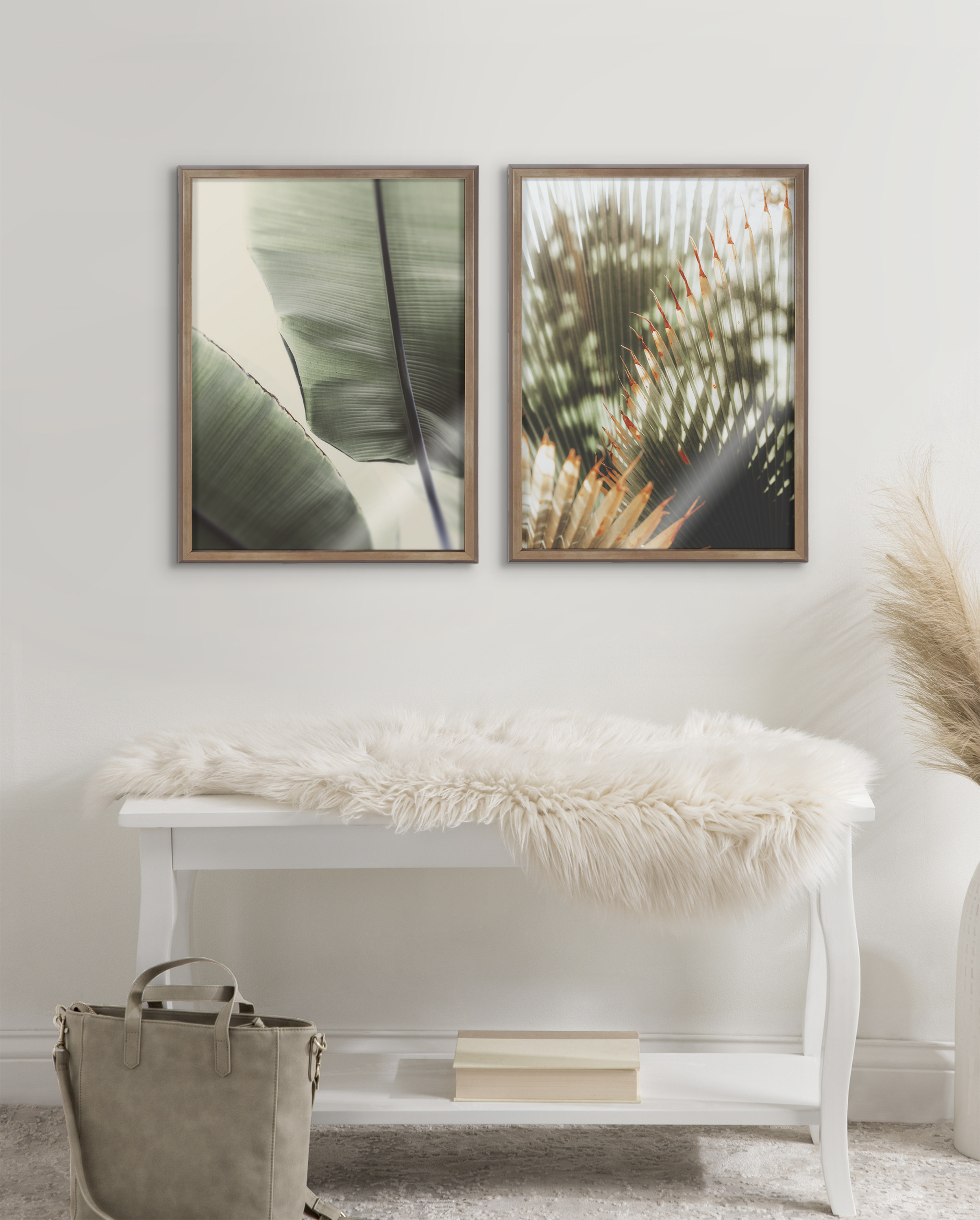 Blake Vintage Palms 18 in x 24 in Framed Photographic Wall Art, by Kate and Laurel