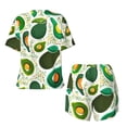 thumbnail image 5 of Lsque Green Avocado Women's Short-Sleeved Pajama Set - 2 Piece Soft and Lightweight Sleepwear Set-Large, 5 of 9