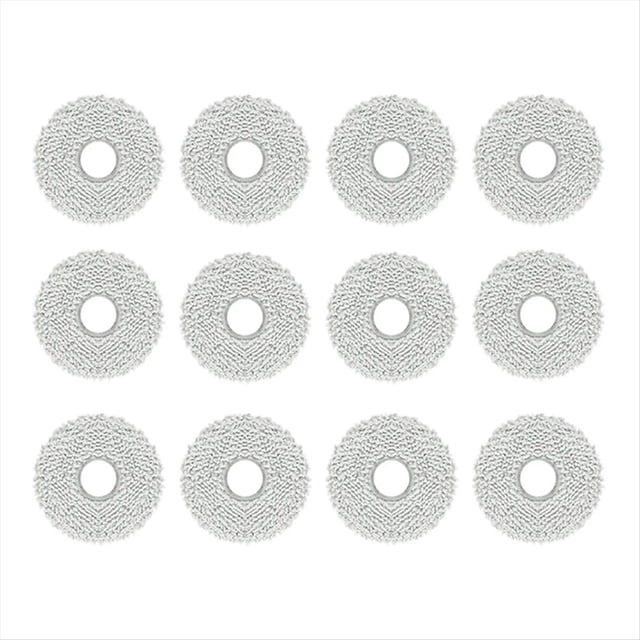 12 Uds. Almohadillas de Fregona para Robot Aspirador M30 Pro/C107, Almohadillas de PañO de Fregona, Repuestos, Accesorios