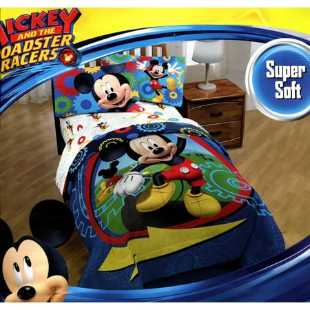 Mickey Mouse Clubhouse Twin Comforter Sheet Set 4 Piece Bed In