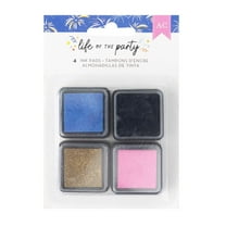 American Crafts Life Of The Party Ink Pads-4/Pkg