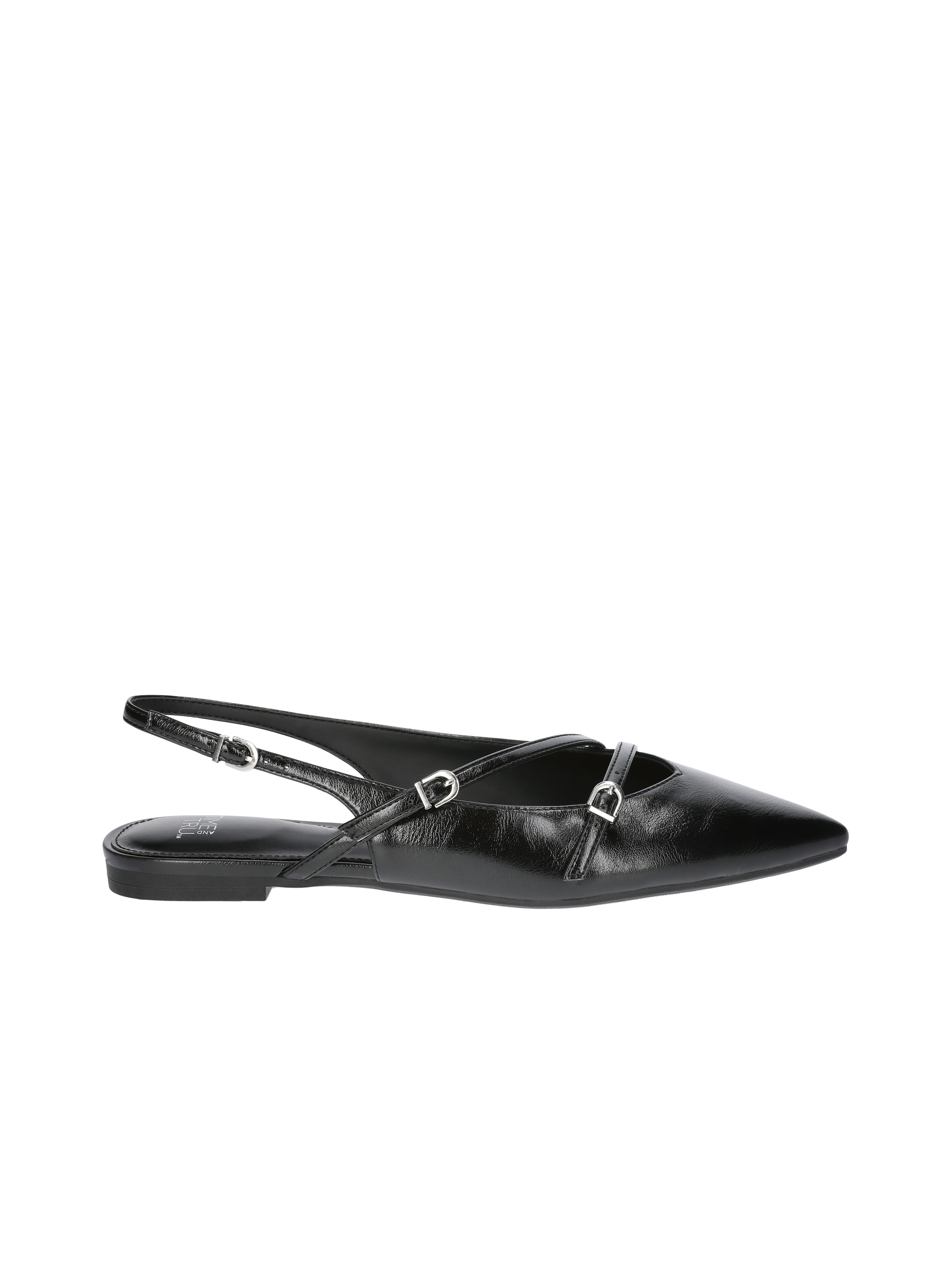 Time and Tru Women's Strappy Sling Back Flats