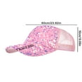 thumbnail image 3 of Summer Sequin Mesh Casual Breathable Sunshade Sunscreen Cap, 3 of 7