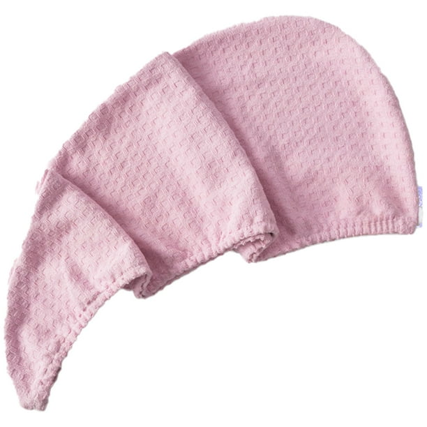 Toalla de microfibra para el cabello, toalla de microfibra para el cabello, turbante absorbente y de secado rápido para mujeres
