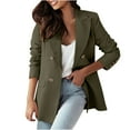 thumbnail image 2 of Hvyesh Women's Work Office Blazer Stretch Lapel Collar Long Sleeve Jacket Suit Blazer, 2 of 8