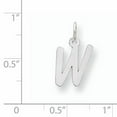 thumbnail image 2 of 925 Sterling Silver Dainty Letter W Initial Nom Monogramme Collier Pendentif Pendentif, 2 of 6