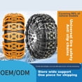thumbnail image 4 of 2/4/6Pcs Car Tire Chains Universal Fish Bone Anti-Sliding Wear-Resistant Safe Grip Tire Chains for Vehicles, 4 of 10