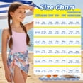thumbnail image 6 of SEANATIVE Girls Swimsuit and Cover up Set One Piece Bathing Suit See-through Mesh Skirt, 2 Piece Back Cut Out Design Swimwear, Size 17-18 Years, Tropical Monstera Leaf Pink, 6 of 7