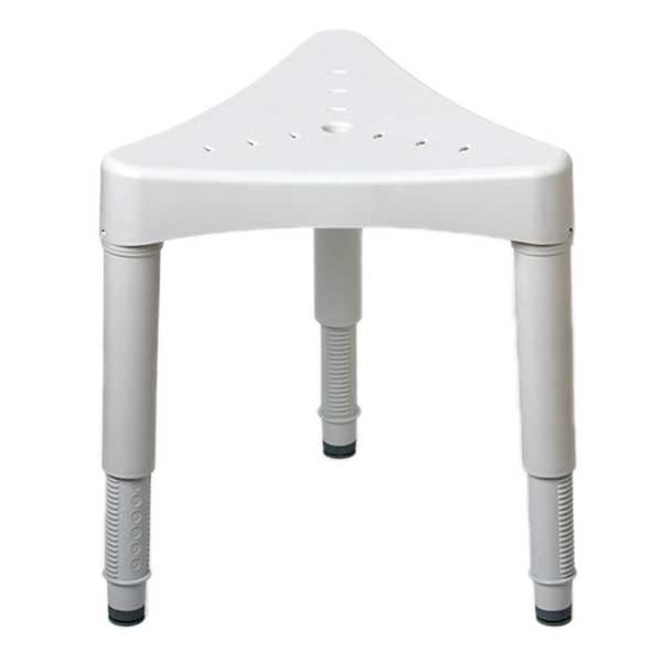 Adjustable shower seat with arms and back