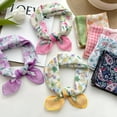thumbnail image 3 of TELOLY 2026 New Bandanas for Women,Plant and Flower Cotton and Linen Bandana,Suitable for Spring and Summer Bag Scarf,Style2, 3 of 5