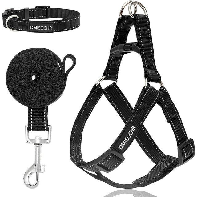 DMISOCHR Dog Harness and Leash Set with Collar No Pull Dog Harness