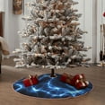 thumbnail image 4 of Sikiie Blue Lightning Nativity Christmas Tree Skirt, Jesus Christian Winter Holiday Tree Mat Decoration(30-48IN)36", 4 of 6