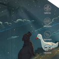 thumbnail image 3 of Fotbe Farm Dog Duck Moonlight Gorro Clásico de Béisbol, Gorra Ajustable con Broche Snapback, Gorro de Exterior de Algodón Suave, 3 of 6