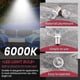 thumbnail image 4 of 12V BA9S LED Bulbs, 20 Pack H6W 53 57 Bayonet White Light for Car Map Lamps, 4 of 5