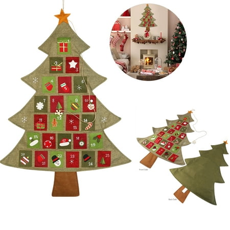 NICEXMAS Hanging Christmas Advent Calendar Countdown to Christmas