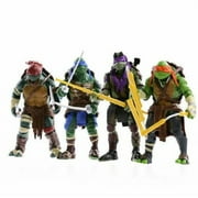 4 pcs Action Figures TMNT Teenage Mutant Ninja Turtles Toy Xmas Gift