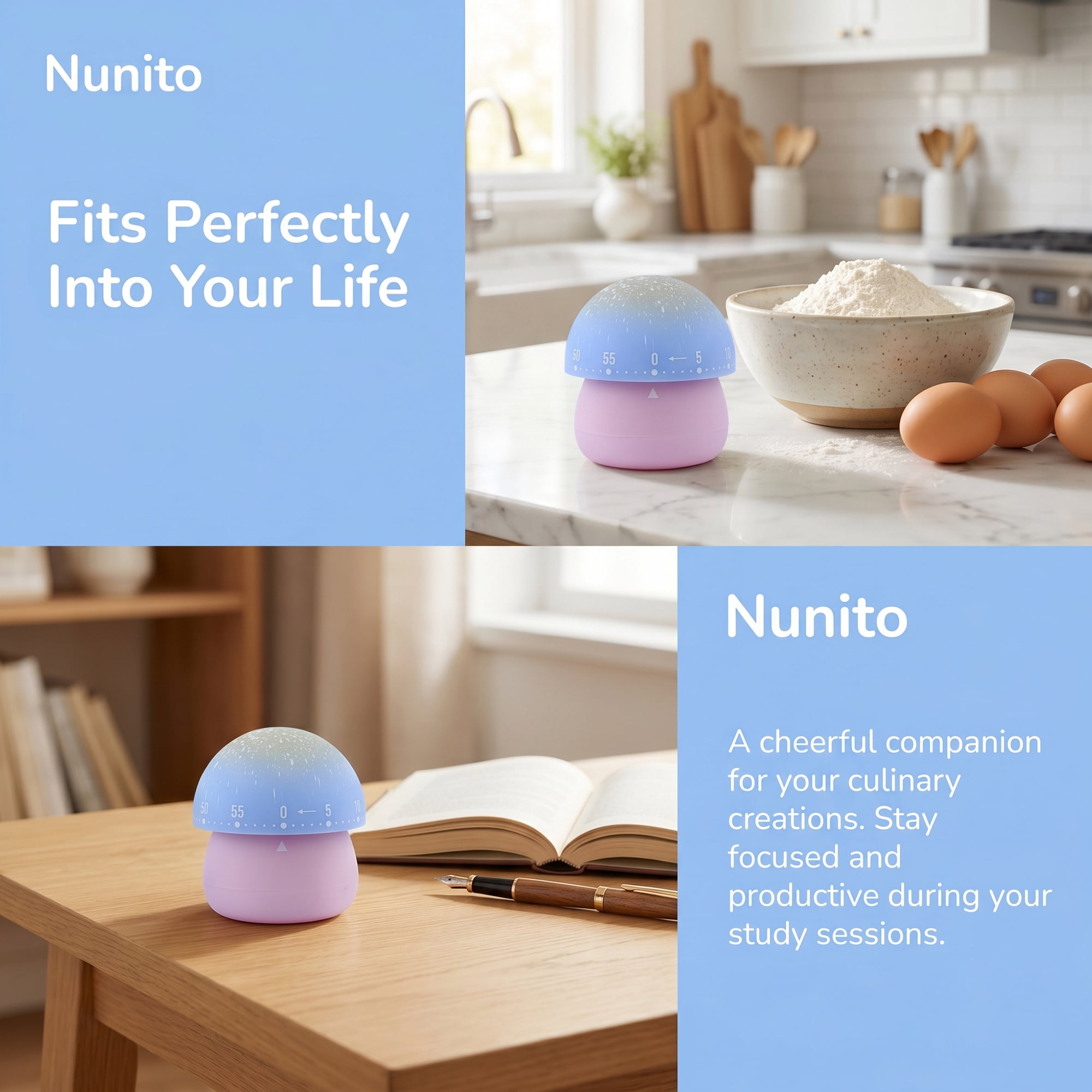 Unique Bargains 60 Minute Kitchen Durable Digital Visual Timer for Cooking Pink