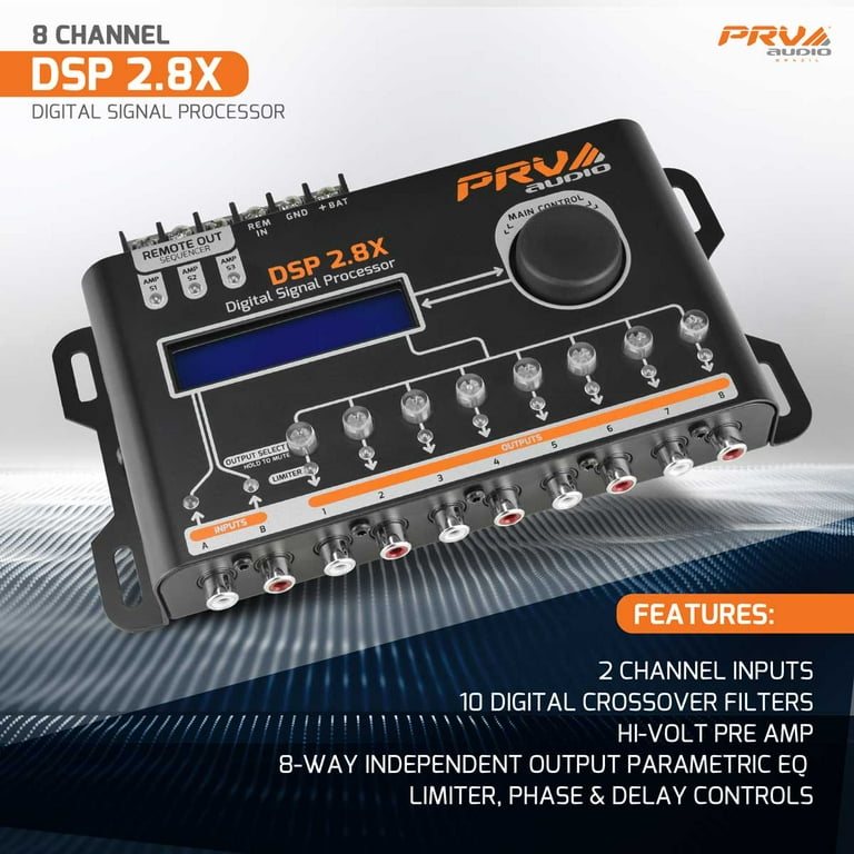 PRV Audio DSP 2.8X Digital Signal Processor, 8 Channel Crossover