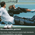 thumbnail image 5 of AIR RELAX PLUS FDA Cleared, 3 Therapy Modes 4 Chambers Leg Compression Boots with Pump, Blue, S (Size 2), 5 of 10