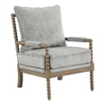 thumbnail image 1 of Fletcher Spindle Chair in Smoke Gray Fabric with Brush Charcoal Finish, 1 of 8
