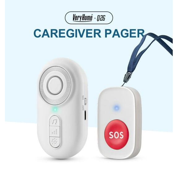 Caregiver Pager Wireless Nurse Call Buttons For Elderly Monitoring SOS Alert System Portable Alarm Call Bell For Nursing Home