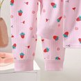 thumbnail image 6 of NOLDARES Baby Infant Girl Clothes Fall Winter Outfits Long Sleeve Soft Tee and Elastic Waist Pants 2pcs Set for Play(Pink,18-24 M), 6 of 9