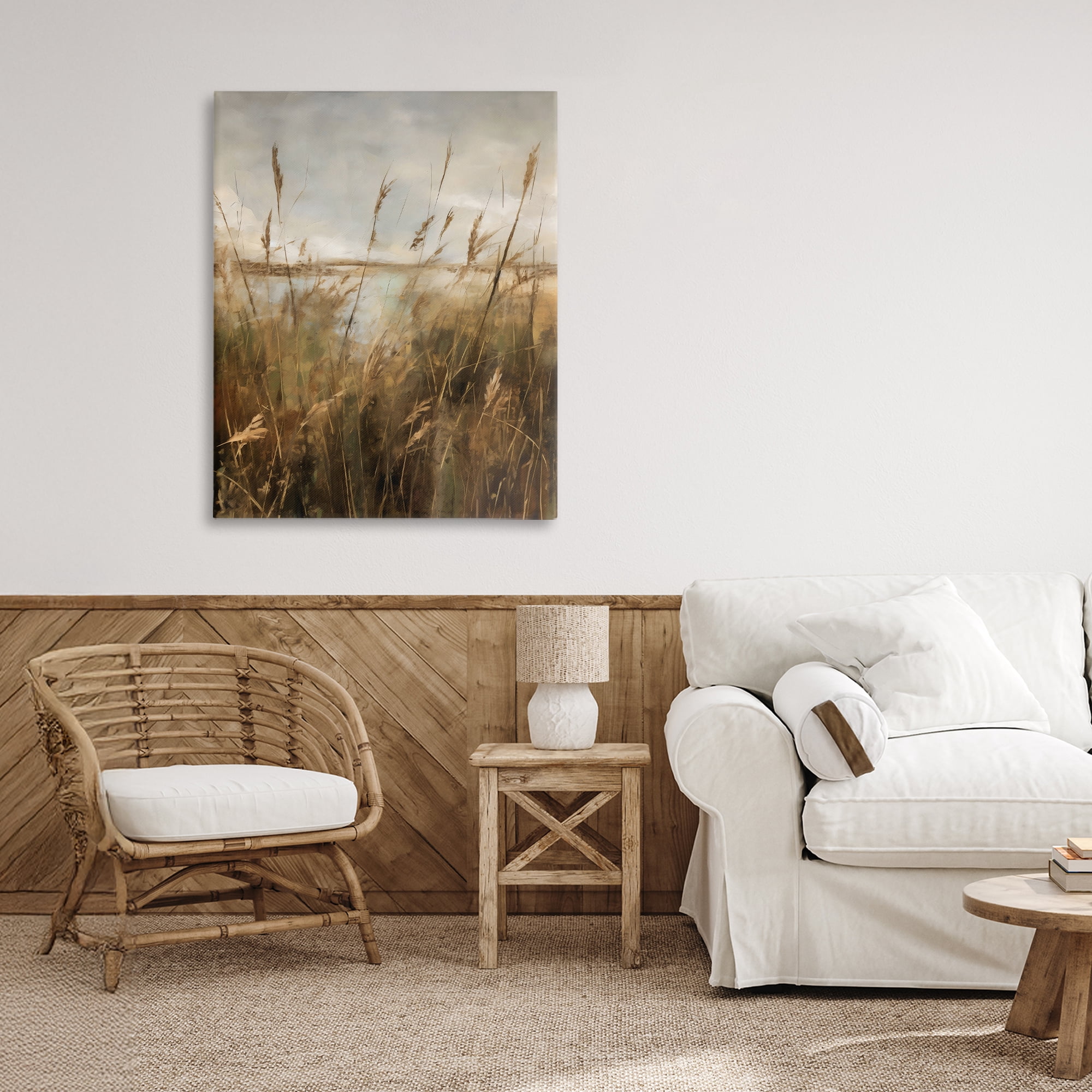 Stupell Industries Tall Grass Beside Quiet Lake Canvas Wall Art, design by Creative Studio