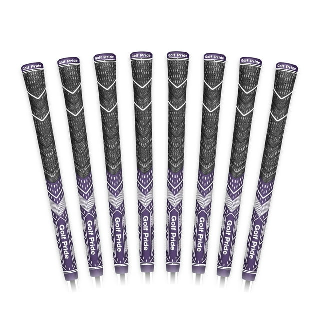 Empuñadura híbrida para palos de golf Golf Pride MCC Plus4, paquete de 8 unidades, color morado