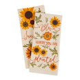 thumbnail image 3 of Design Imports CAMZ10635 Assorted Sunny Sunflowers Printed Dish Towel Set - Set of 2, 3 of 6