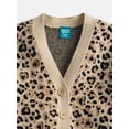 thumbnail image 5 of Wonder Nation Girls' Button Front Cardigan Sweater with Long Sleeves, Sizes 4-18 & Plus, 5 of 8