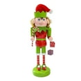 thumbnail image 3 of AMLESO Christmas Nutcracker Figurine Christmas Decoration Decorative Cartoon Nutcracker Cane and Gift, 3 of 8