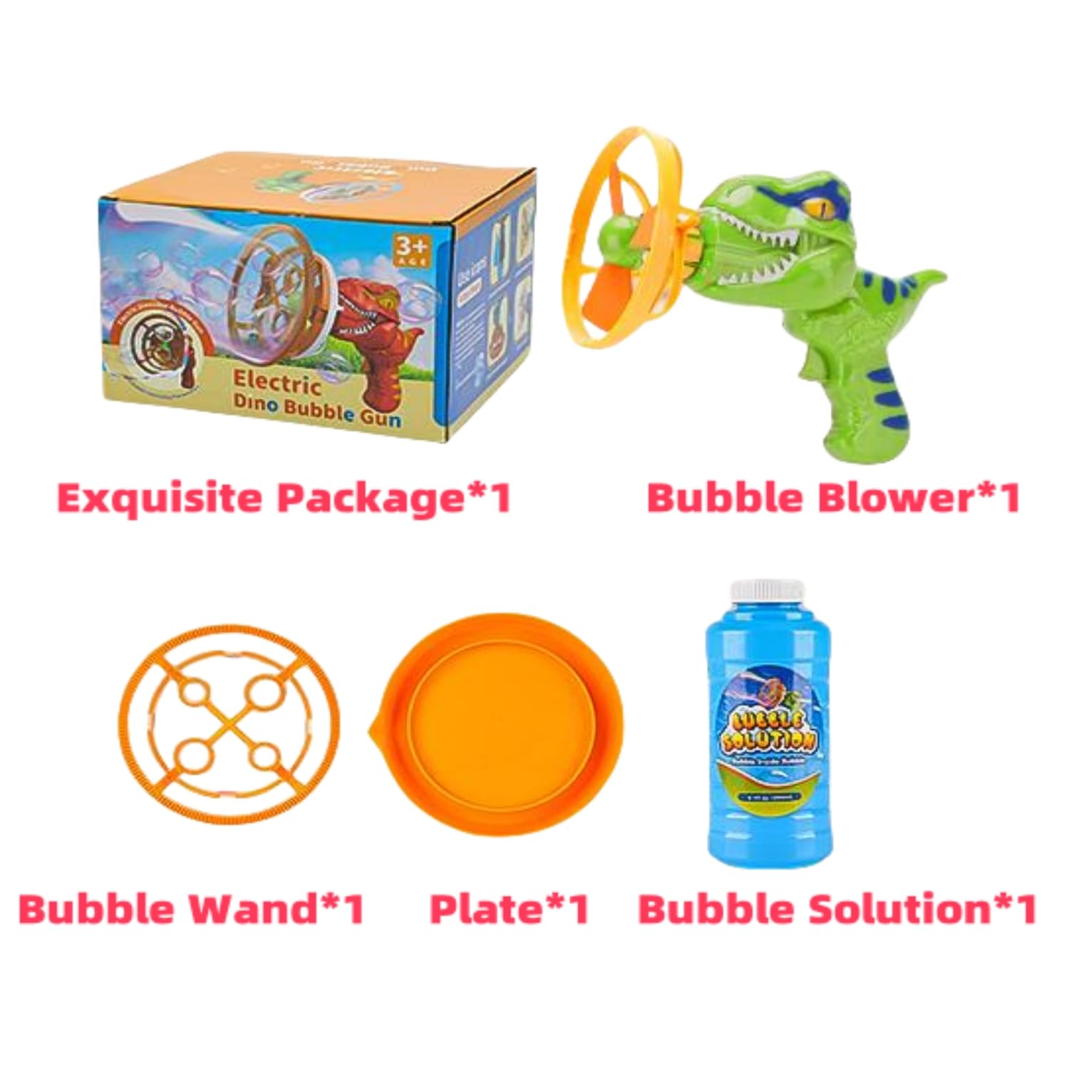 Dinosaur Bubble Machine Bubble Blower Toy for Kids Party Favors Birthday for Kids Age3+