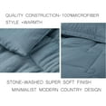 thumbnail image 4 of Chezmoi Collection Hugo 3-Piece Jacquard Comforter Set King Size, Blue Textured Woven Lightweight Thin Comforter Summer Bedding, 4 of 9