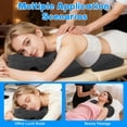 thumbnail image 6 of Breast Pillow for Massage, Massage Bolster Face Down Pillow for Sleeping Washable Soft Head Cushion and Chest Cushion for SPA Home (Dark Gray), 6 of 7