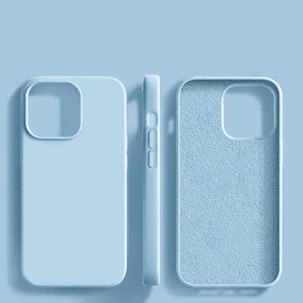 Funda de silicona líquida Original para iPhone 14, 13, 12, 11 Pro Max, Mini 7, 8 Plus, X, XR, XS, Max, parachoques, accesorios de cubierta suave a prueba de golpes Fivean unisex