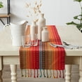 thumbnail image 4 of Spice Tonal Stripe With Fringe Table Runner, 4 of 6
