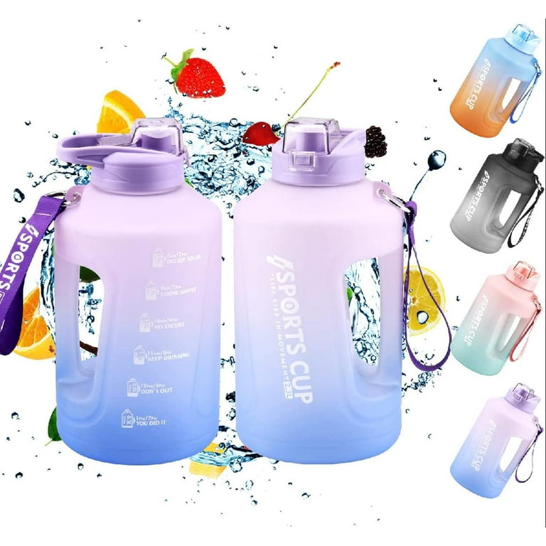 Shaking Water Cup With Scale, Leakproof Flip Top Water Bottle With Mixing  Ball, Portable Fro Outdoor Sports, Gym Fitness - Temu