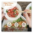 thumbnail image 2 of World Centric BO-SC-16-LFS 7.4 in. x 7.4 in. x 1.9 in. 16 oz. Paper Fiber Bowls - Natural (500/Carton), 2 of 5