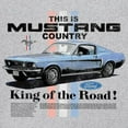 thumbnail image 3 of This Is Mustang Country King of the Road Muscle Shirt Legendary Performance Classic American Muscle Licensed Men's, 3 of 7