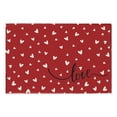 thumbnail image 1 of TIEVOSA Valentines Day Area Rug Red Heart Valentine Small Entryway Rugs Non Indoor Outdoor Front Door Mat Soft Floor Carpet for for Kitchen Bedroom Bathroom Room Holiday, 1 of 4