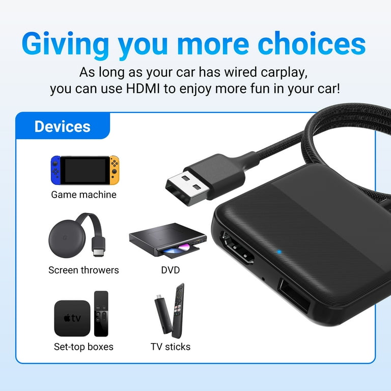 OTTOCAST Car TV Converter Mate for Fire TV Stick Box for OEM Wired