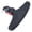 Black for round tube, variant on Simple Strollers Footrest Wide Platform High Strength Plastic Design for Child Safety with Cleaning
