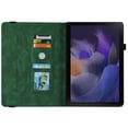 thumbnail image 2 of Butterfly Pattern Case for Samsung Galaxy Tab A8 10.5 inch 2022 SM-X200/X205/X207,Dteck Magnetic Premium PU Leather Hybrid Rubber Card Slot Wallet Folio Kickstand Cover with Pen Holder,Green, 2 of 5