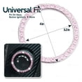 thumbnail image 5 of Zone Tech Chrystal Bling Ring Emblem Sticker Pink - Crystal Bling Car Accessory for Auto Start Ignition Button Key, 5 of 6