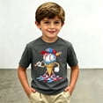 thumbnail image 2 of KHONTS Baseball Printed T Shirts for Boys Girls Kids Tees Short Sleeve Summer Tops,Size 2-13 Years Dark Gray 160, 2 of 4