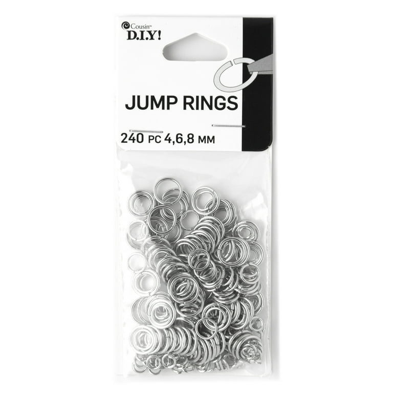 Sterling Silver Split Jump Rings, 6mm & 8mm 20 Pcs. Round Sterling Split  Jump Rings, 22 Gauge Silver Split Rings for Jewelry Making 