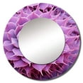 thumbnail image 2 of Designart "Pale Purple Cactus Royalty" Cactus Rund Mirror For Wall Decor - Large Purple Round Print Mirror - Round Traditional Mirror - Wall Mounted Round Large Mirror - 23" x 23", 2 of 6