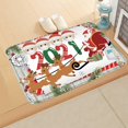 thumbnail image 3 of OUSITAID 1pc 2021 Joyeux Noël Tapis de Porte d'Intérieur 40x60CM, 3 of 5