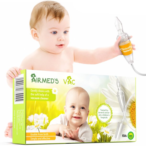 Aspirador nasal Airmed's Vac Baby Safe and Gentle con 2 cabezales