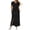 Black, variant on Miluxas Women's 2 Piece Casual Activewear Set V Neck Short Sleeve T Shirts and Side Slit Maxi Skirt Outfit with Pockets Going Out Tracksuits Purple